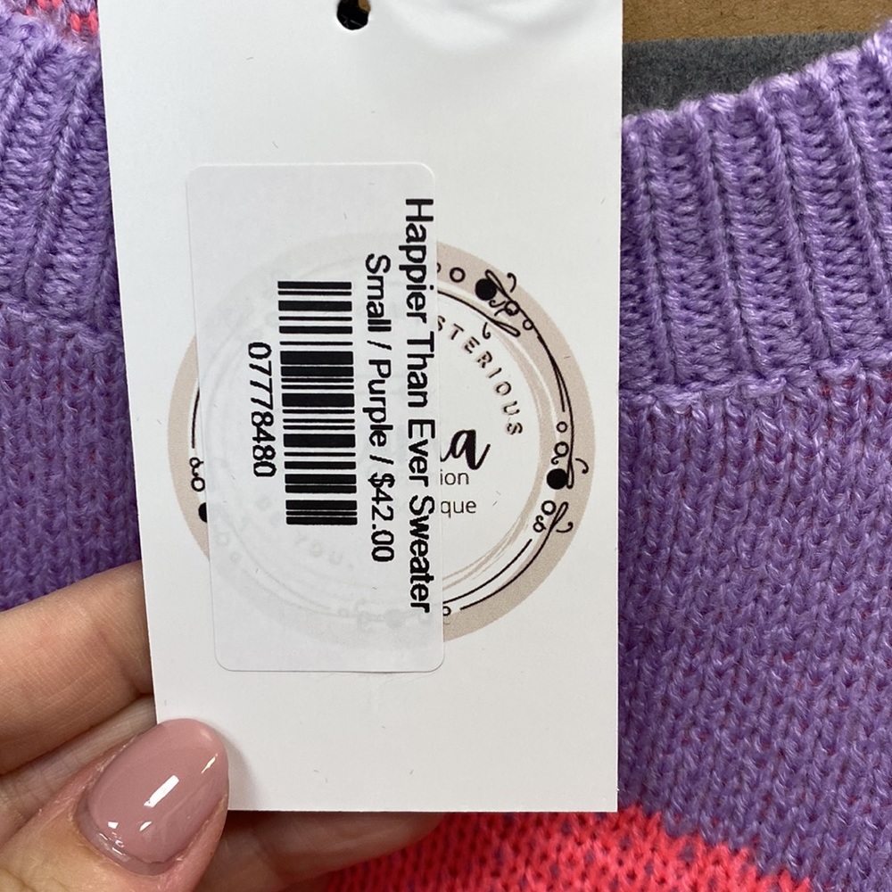 Happier Than Ever Sweater - Multiple Sizes. New With Tags - Picture 3 of 3